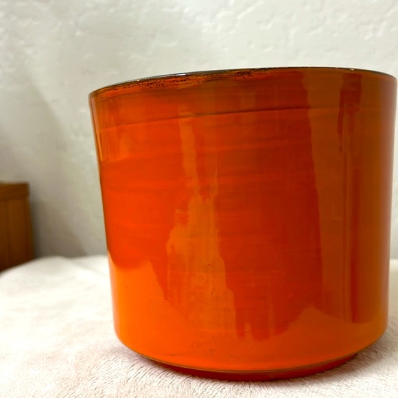 Italy, Made in. Bitossi (?) Burnt Orange with brown interior. MCM, later? - Picture 2 of 11